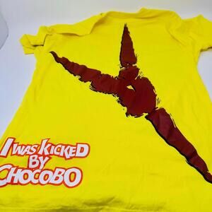 Final Fantasy I Was Kicked by Chocobo Coca Cola Official Shirt Japan US Seller